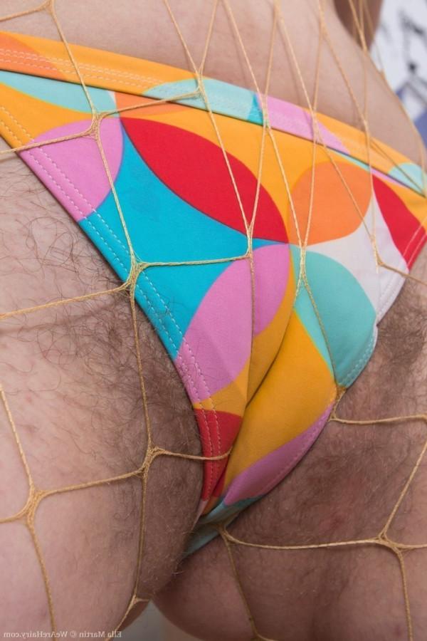 16P Ella Martin plays with balloon and strips naked