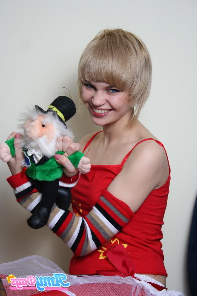 16P Skinny amateur blonde teen ballerina