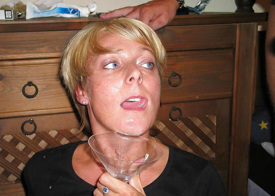 25P HORNY GANGBANG SLUT - FACIALED AND DRINKING