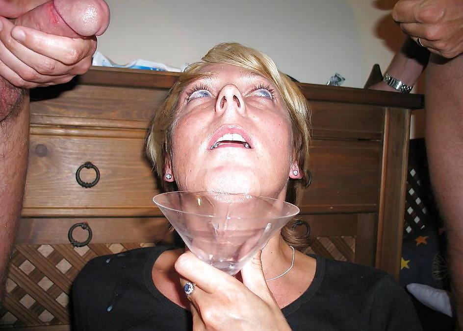 25P HORNY GANGBANG SLUT - FACIALED AND DRINKING