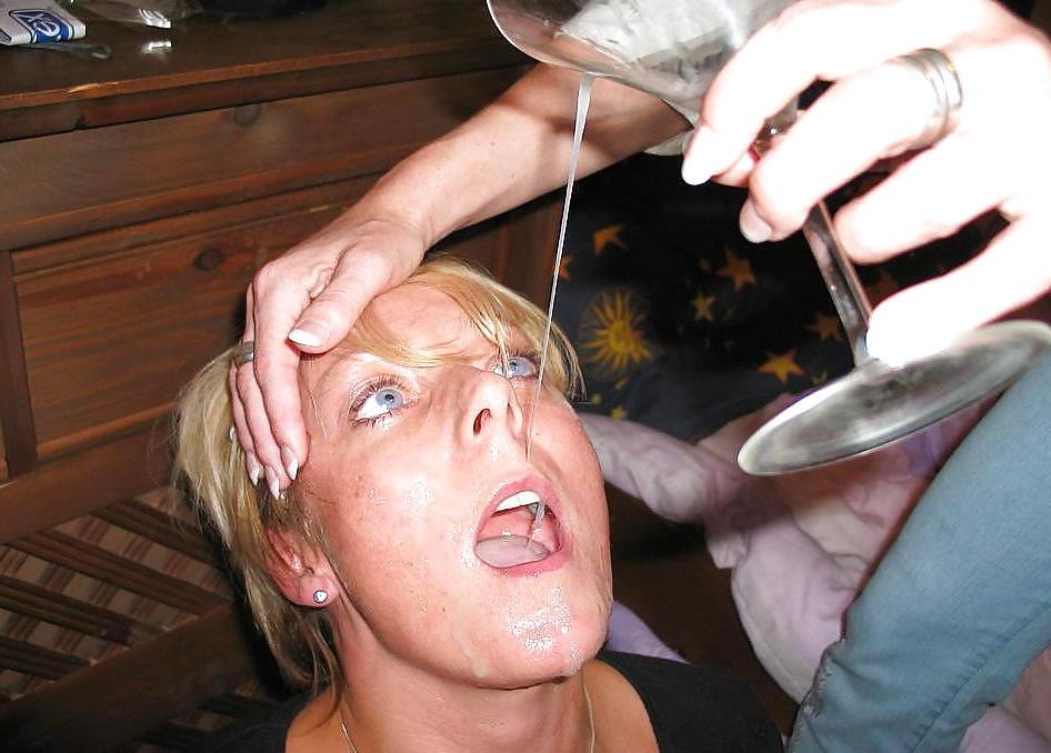 25P HORNY GANGBANG SLUT - FACIALED AND DRINKING