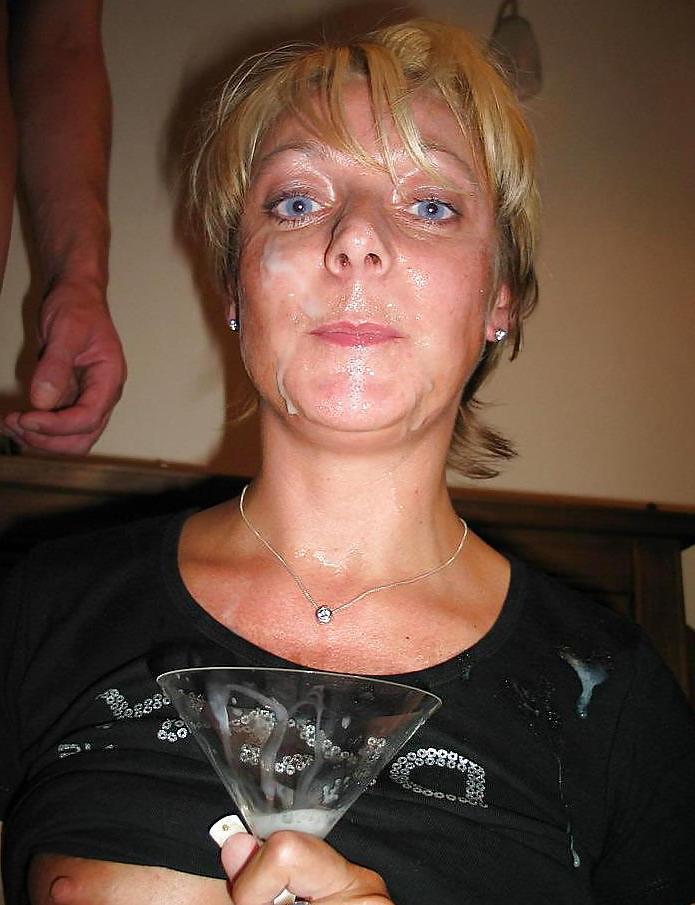 25P HORNY GANGBANG SLUT - FACIALED AND DRINKING