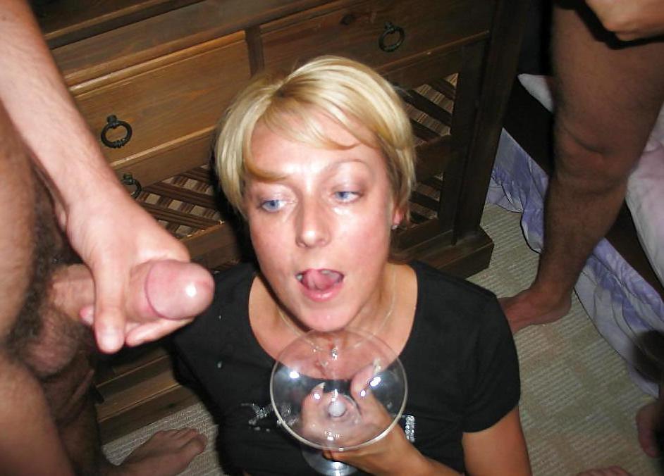 25P HORNY GANGBANG SLUT - FACIALED AND DRINKING