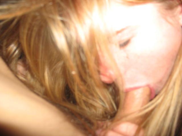 16P Sexy blonde named Britt sucking off her boyfriend Kurt