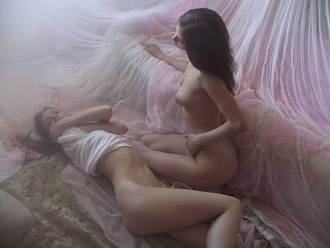 22P Innocent lesbians stroking their pinkness