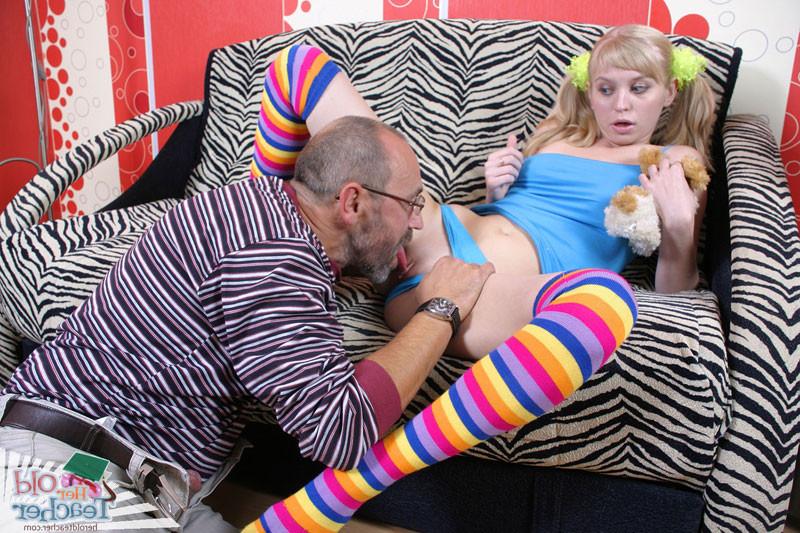 16P Older teacher fucked blonde teen baby