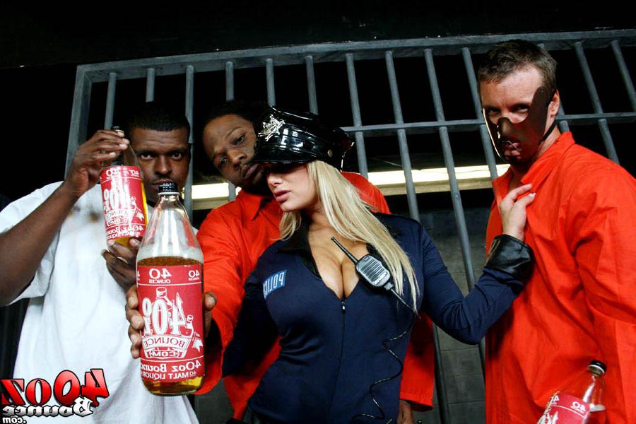 16P Busty police woman Shyla Stylez enjoys prisoners huge shaft