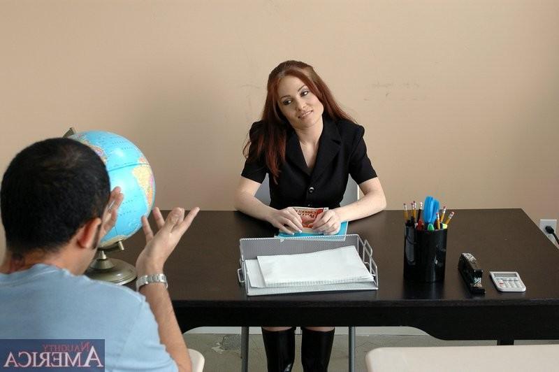 15P Prof. Ginger Lea blow jobs and fucking with a student!