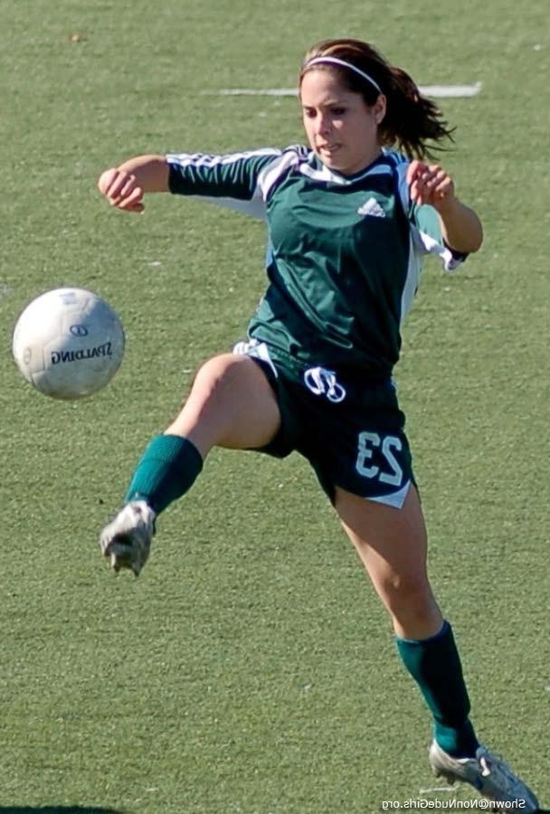 20P Teen girls playing soccer