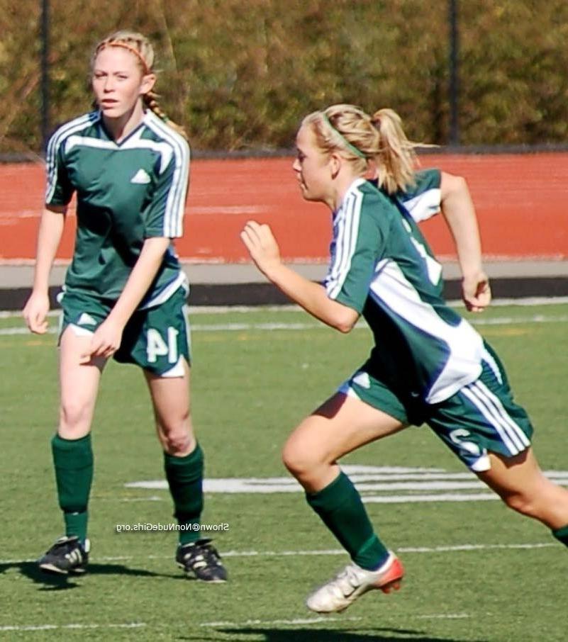 20P Teen girls playing soccer