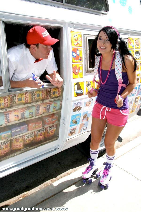 14P Innocent school chick in roller skates is banged hard