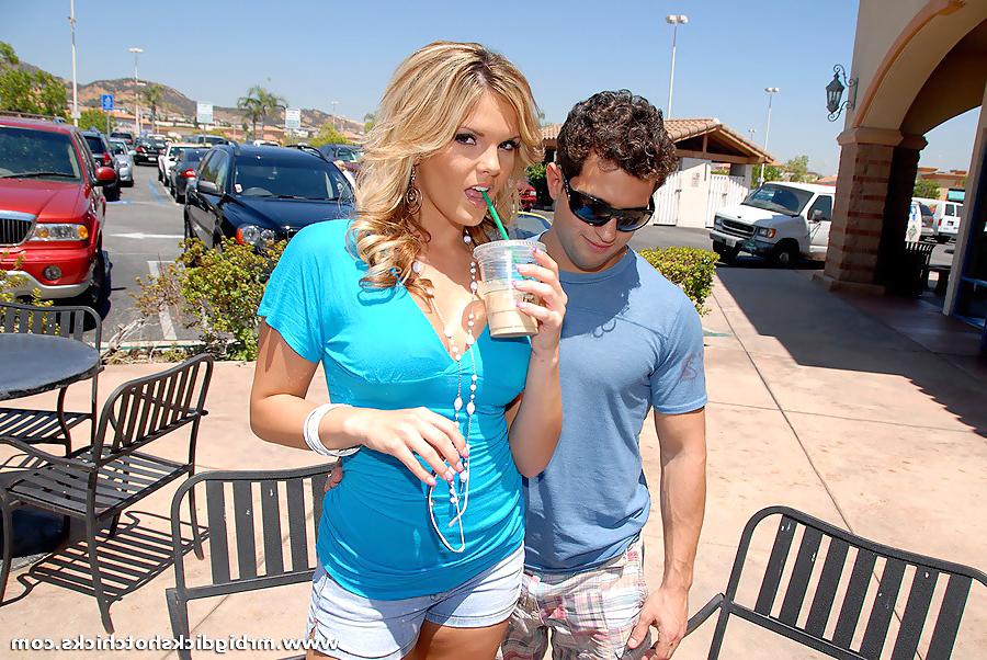 16P Busty blond gets cozy with a well endowed stud