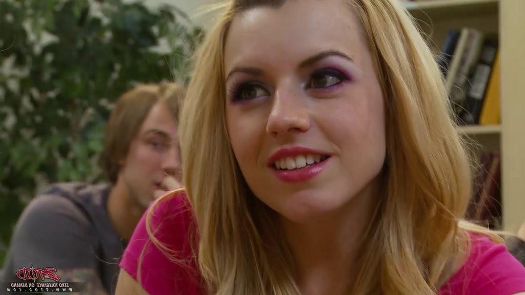 16P Horny student Lexi Belle rides cock after school