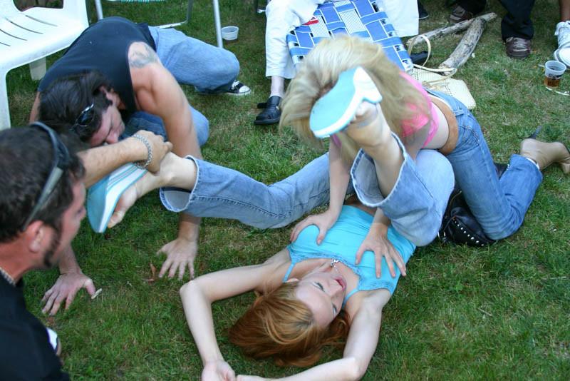 20P Sexy co-eds with big melons.