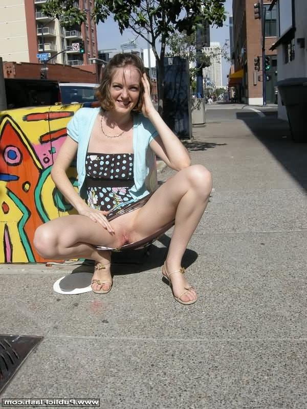 16P Skinny mini tit exhibitionist flashing all in city