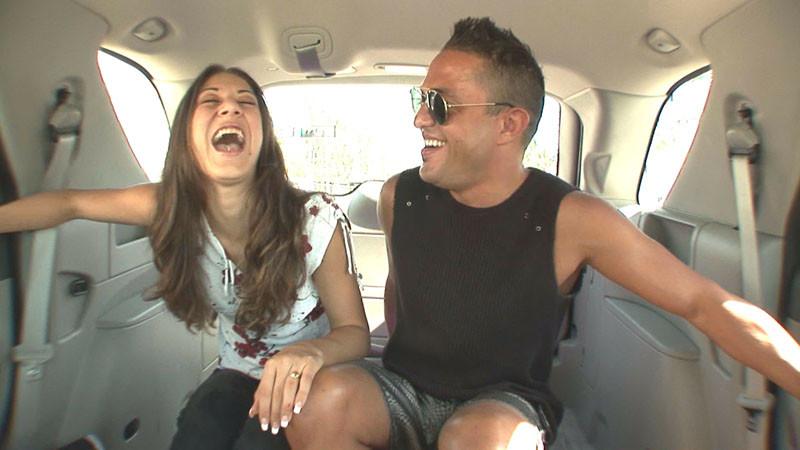 7P Pretty bird Melanie spotted.,Melanie talks it up with hot stud.,Melanie on the b