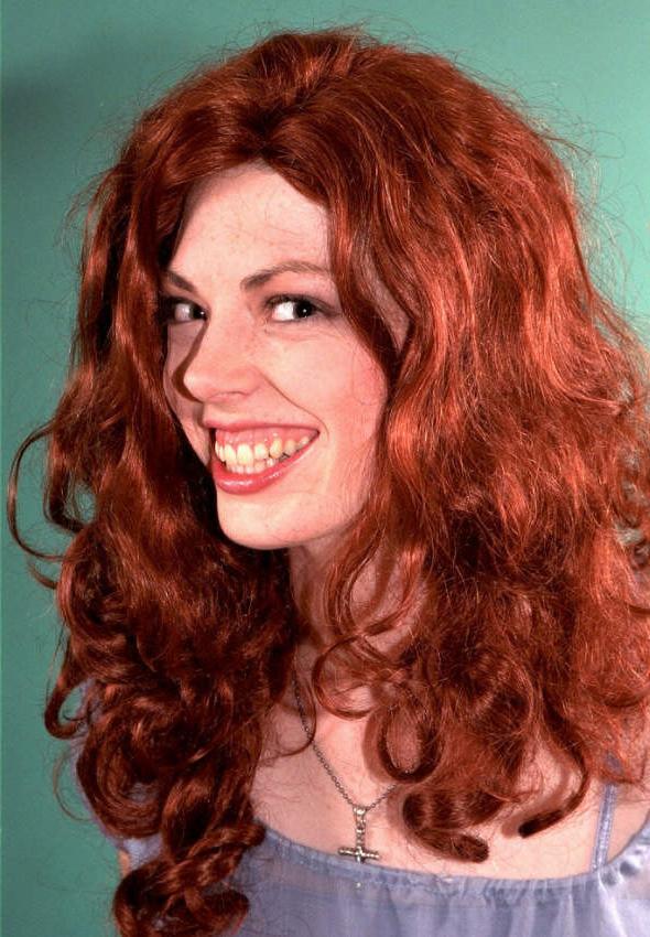 20P Dreamy redhead having cucumber fun