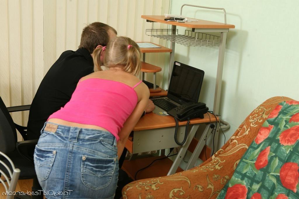 15P To catch up on her studies she had to fuck her teacher