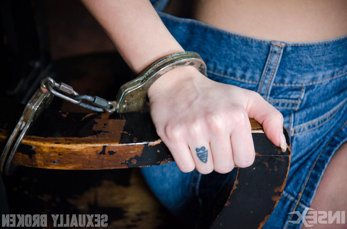 16P Kat Dior is handcuffed to a chair, face fucked, and vibrated to several screamin