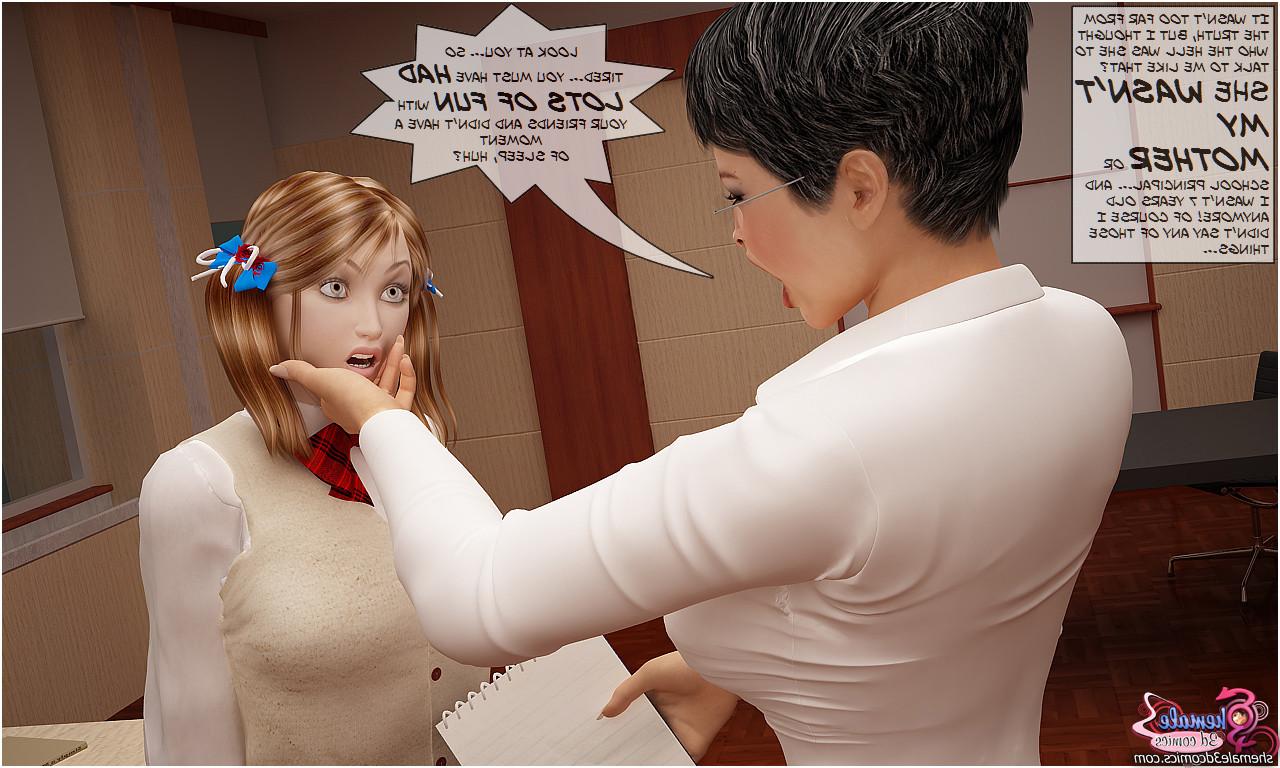 12P 3D Shemale sex with teacher