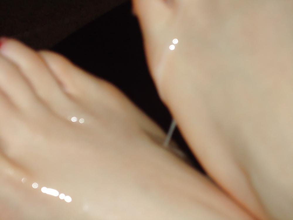 14P Red polish and cum