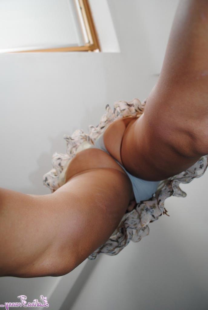 12P Filthy tgirl Nicole Montero squeezing her balls