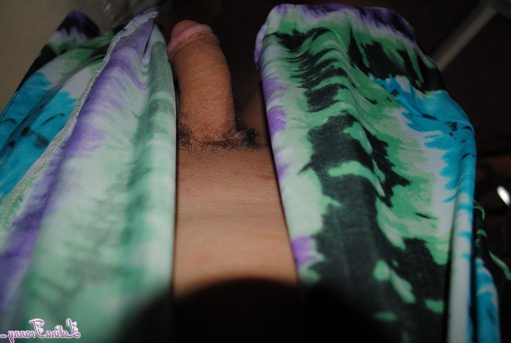12P Filthy tgirl Nicole Montero squeezing her balls