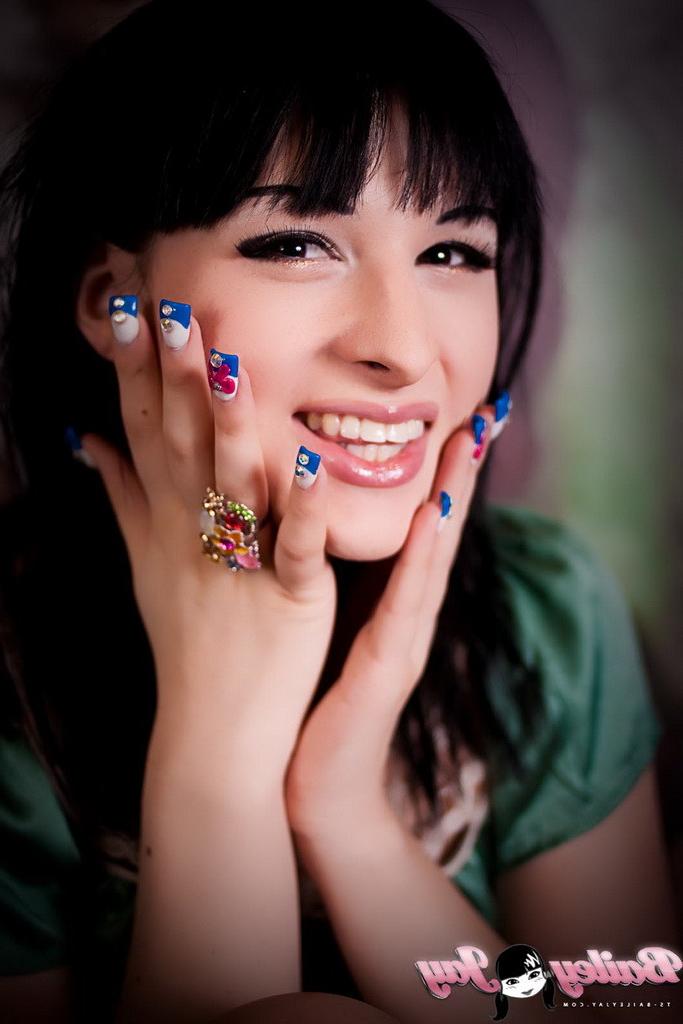 12P Innocent Looking Tranny Bailey Jay Showing off Her Penis