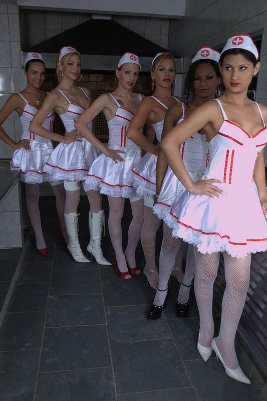 15P Tranny Nurse Gangbang