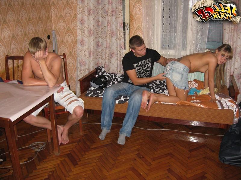 16P Barely legal babe gets shagged hard in front of her boyfriend