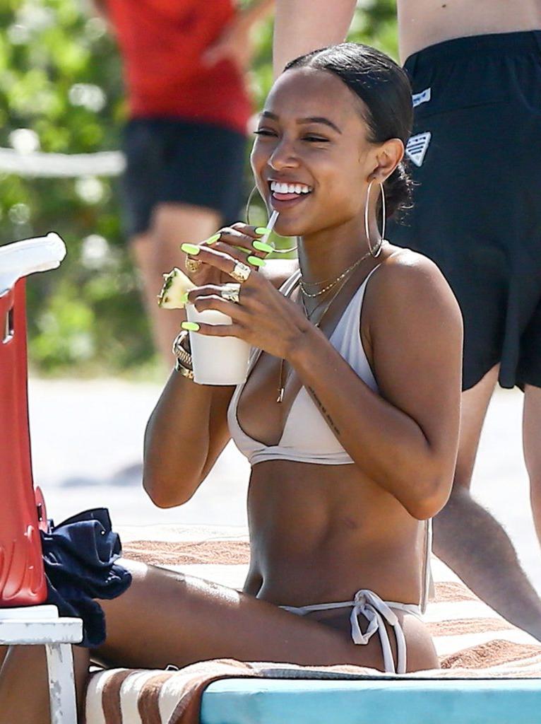 25P Karrueche Tran Looks Banging In Bikini