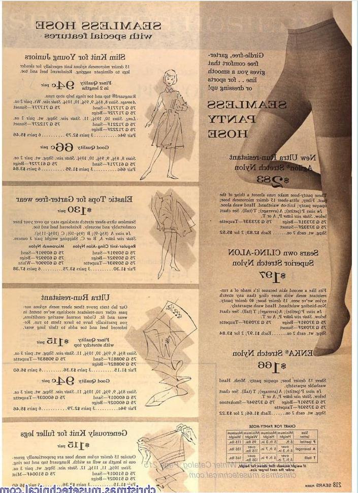 14P Vintage Sears Catalog Stockings: Set 1