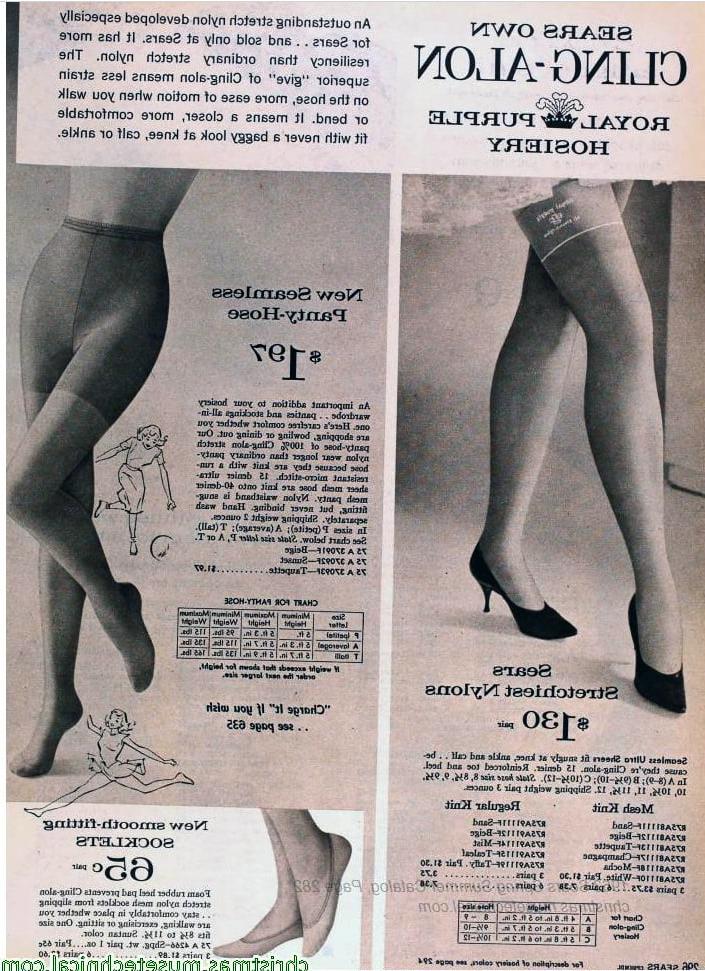 14P Vintage Sears Catalog Stockings: Set 1