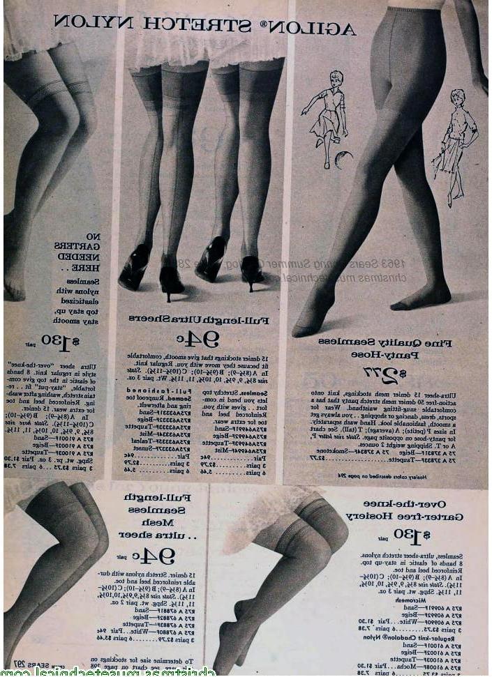 14P Vintage Sears Catalog Stockings: Set 1