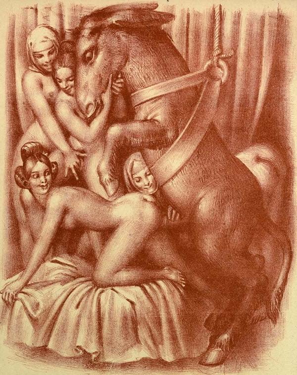 8P Vintage Porn illustrations