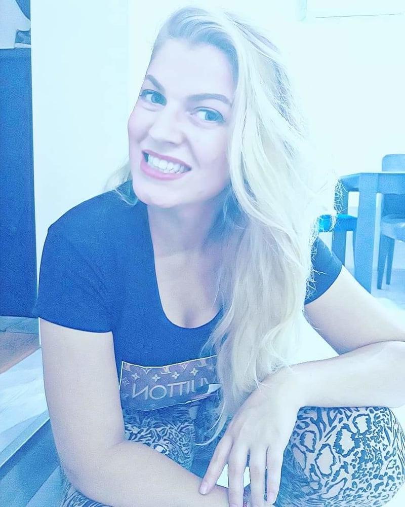 25P Serbian slut blonde girl big natural tits Maca Blagojevic