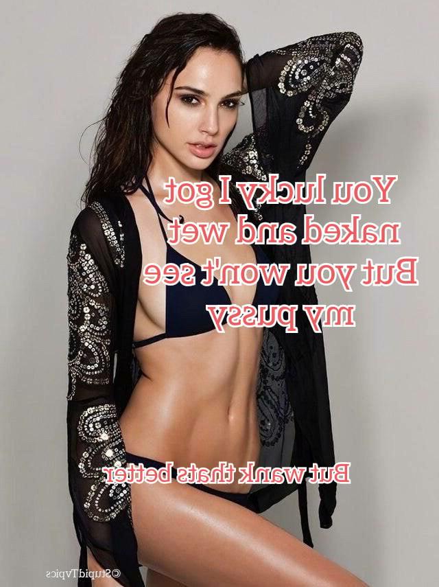 10P Celebrity femdom captions