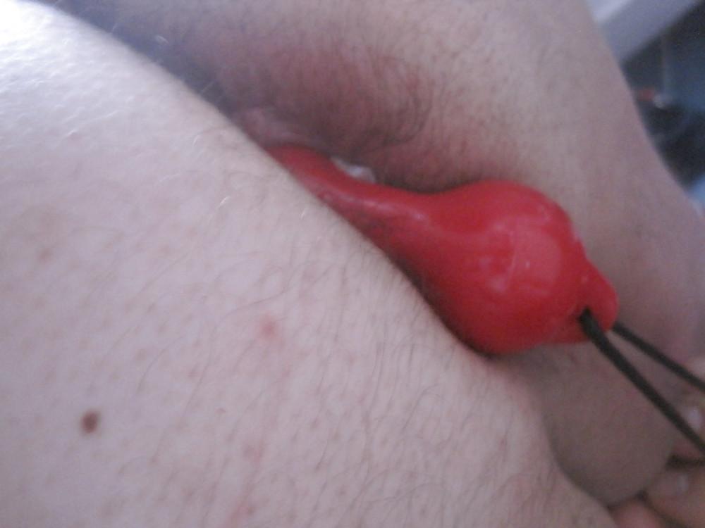 4P Anal Dildo and Beads