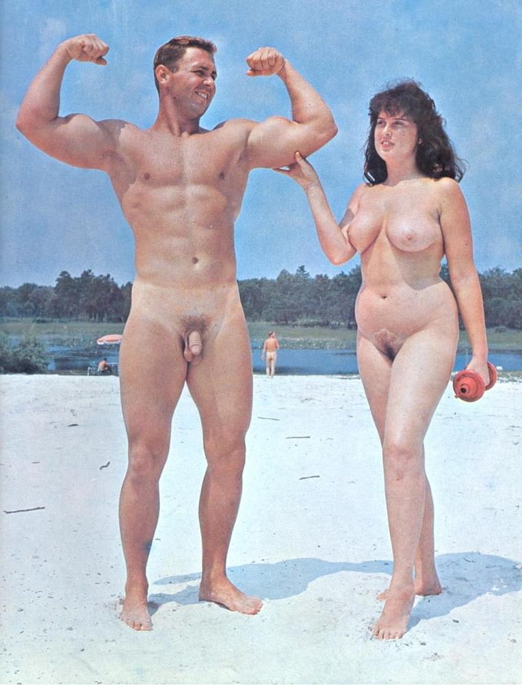 24P Vintage Nudist Couples in color