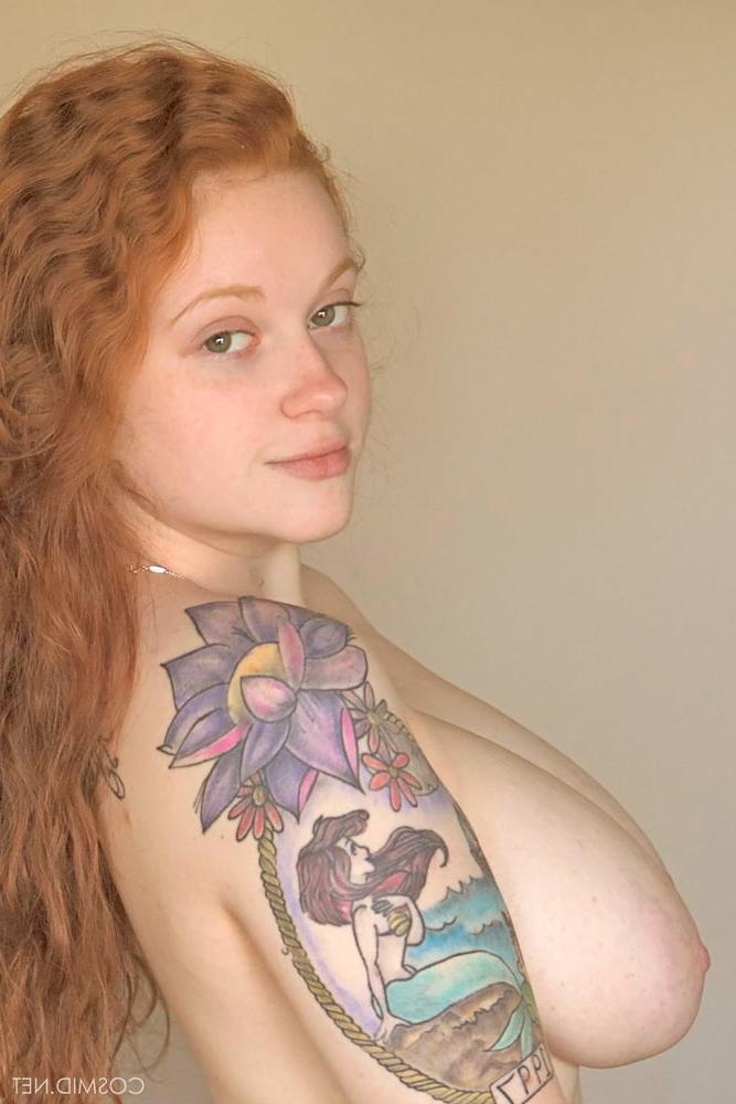 25P Big Natural Redhead Nerdy PAWG In Bed