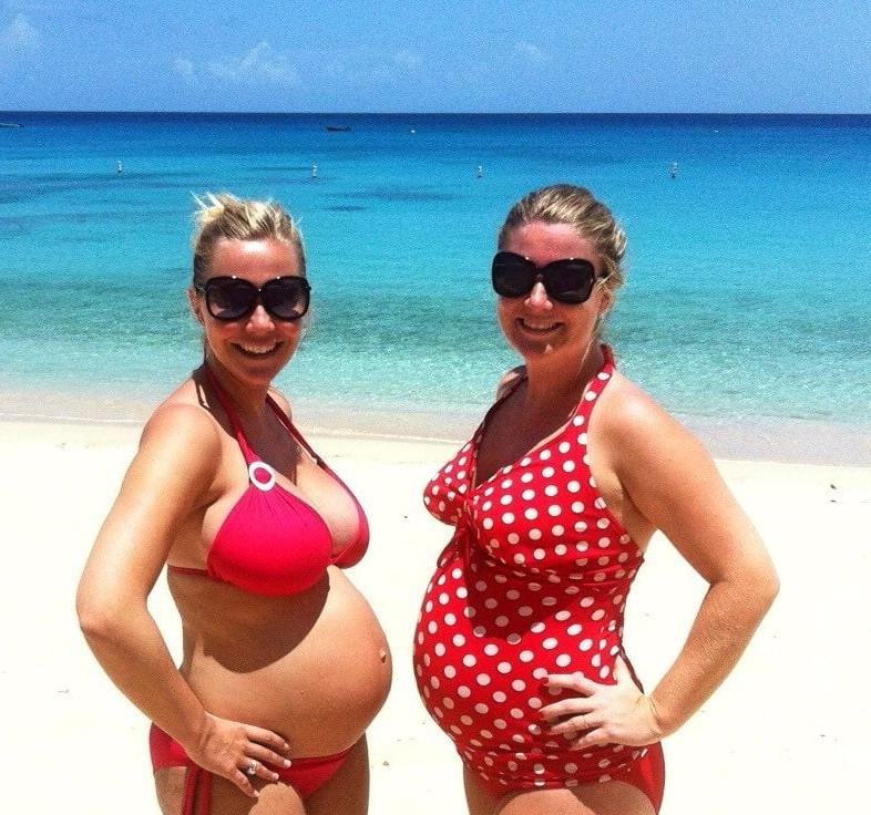 25P pregnant bikini beach milfs