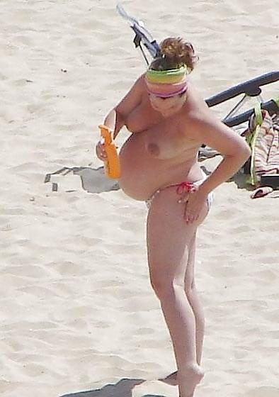 25P pregnant bikini beach milfs