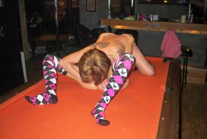 25P Sexy pool table ladies