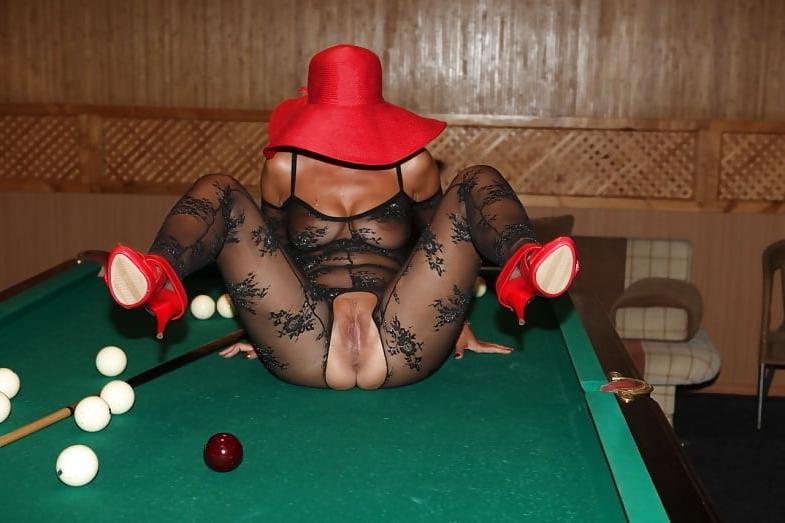 25P Sexy pool table ladies
