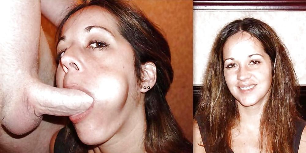 25P Before after blowjob 01 incl. dressed undressed facials