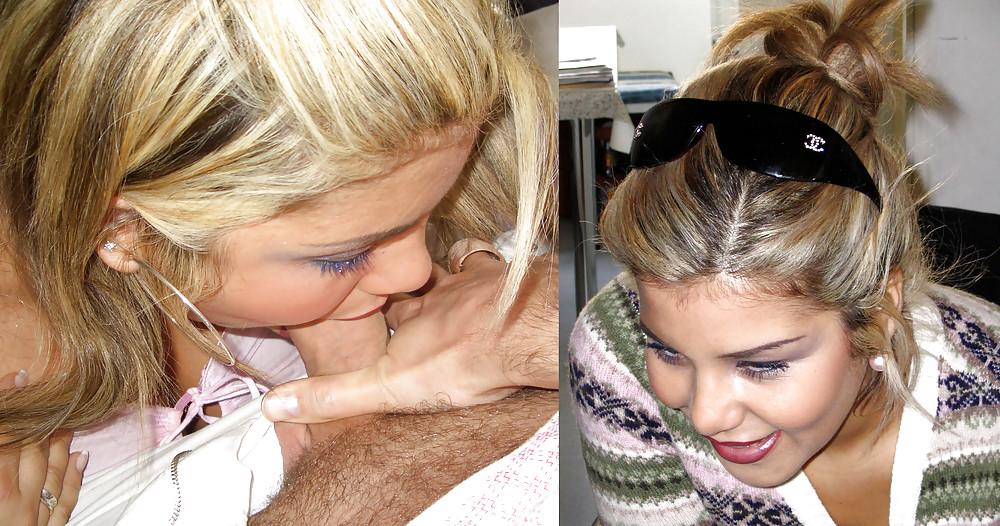 25P Before after blowjob 01 incl. dressed undressed facials