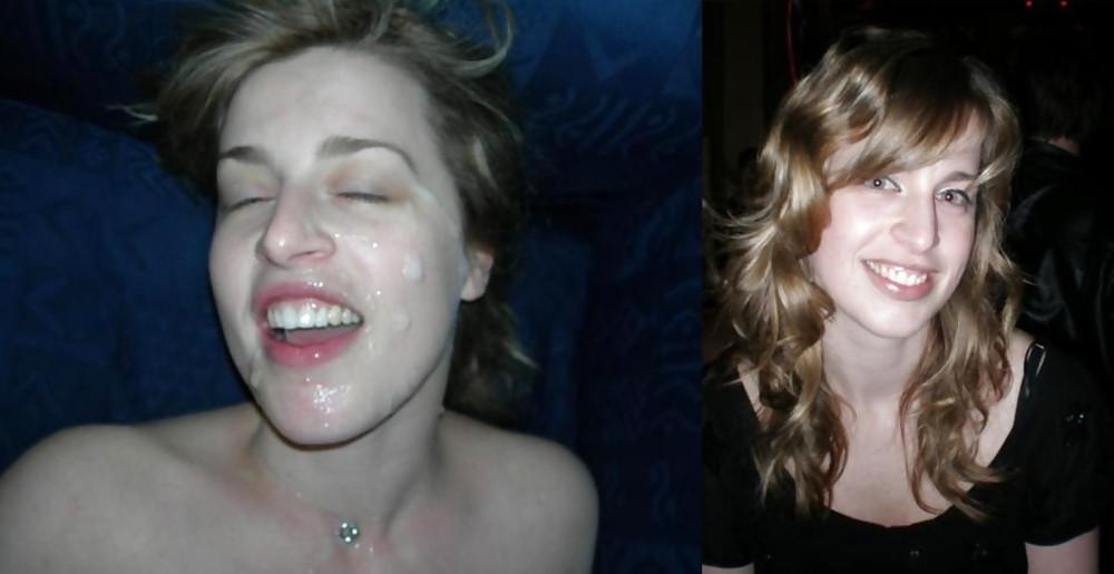 25P Before after blowjob 01 incl. dressed undressed facials