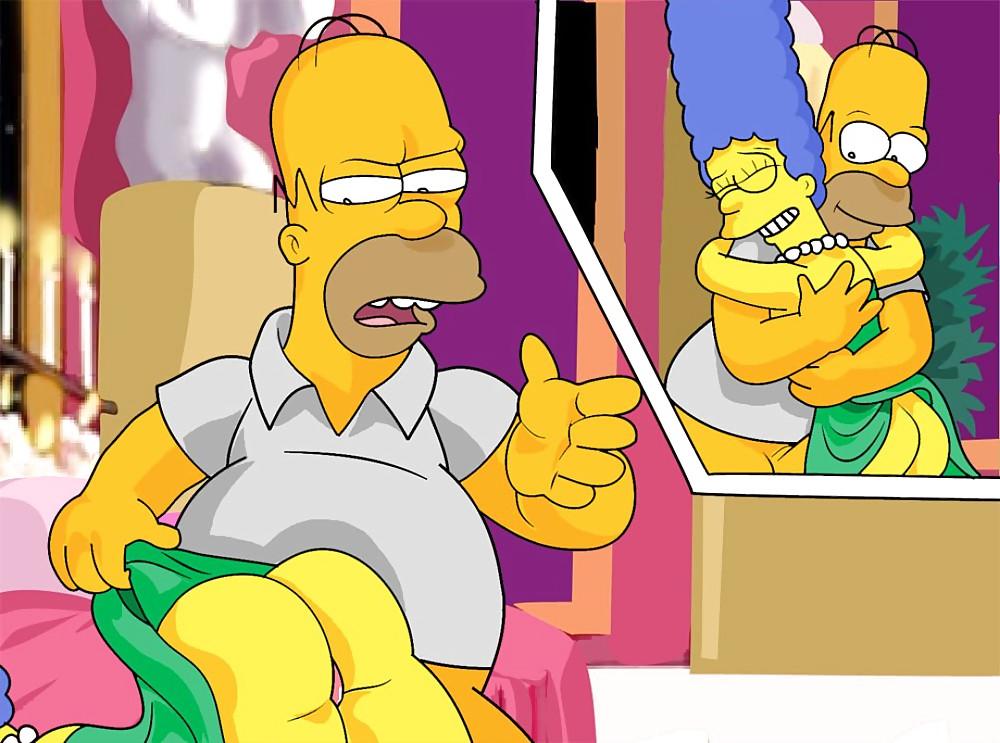 15P Marge & Homer in Cum Now Darling