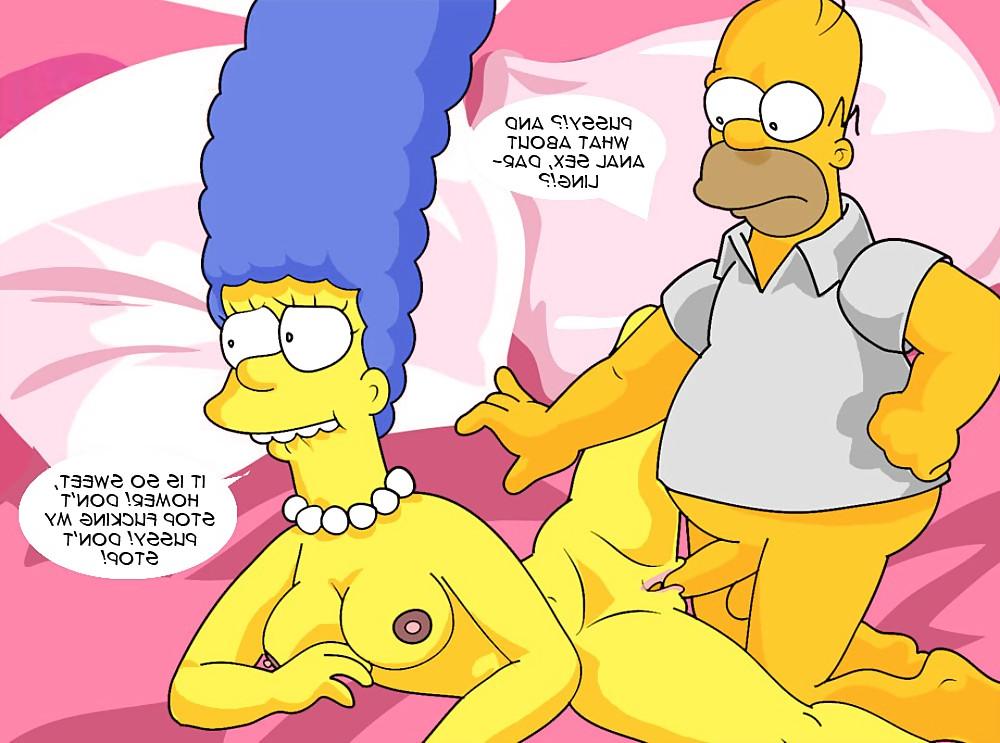 15P Marge & Homer in Cum Now Darling