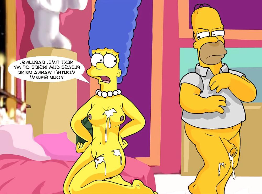 15P Marge & Homer in Cum Now Darling
